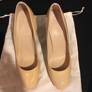 J. Crew Neutral Patent Leather Pumps
